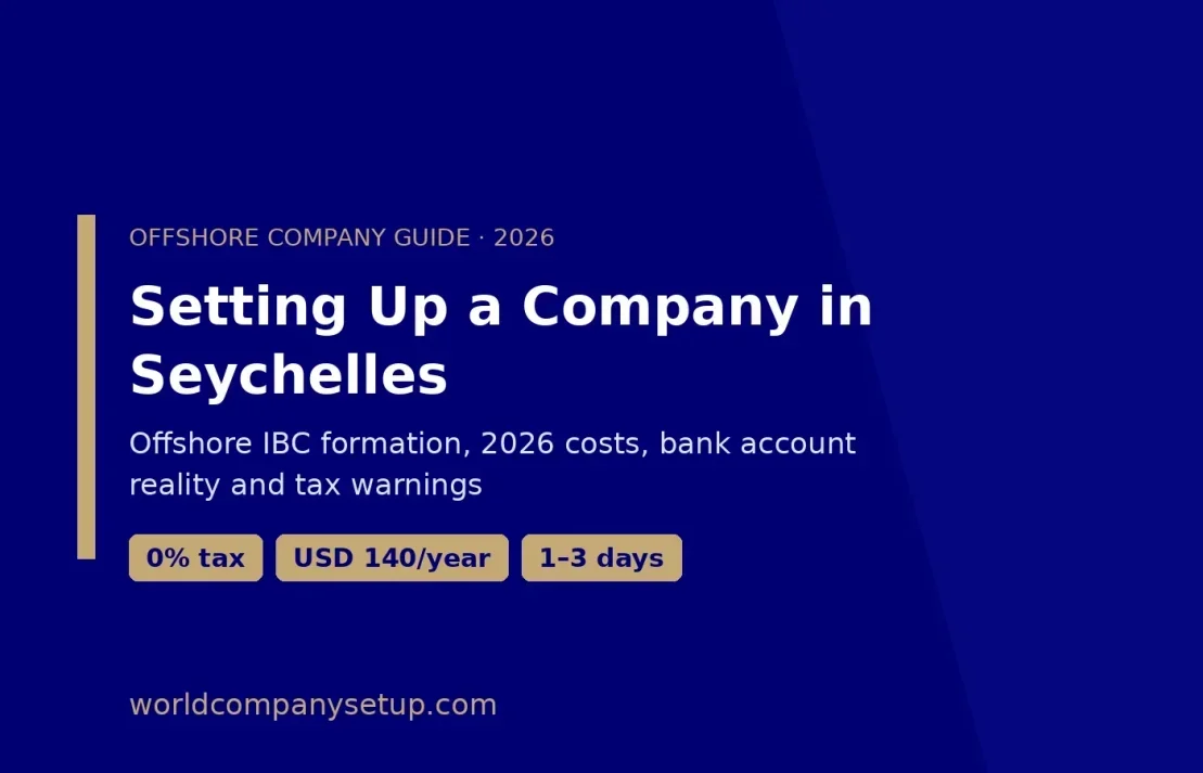 Setting up a company in Seychelles – Seychelles IBC formation process